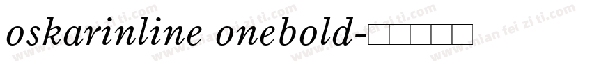 oskarinline onebold字体转换